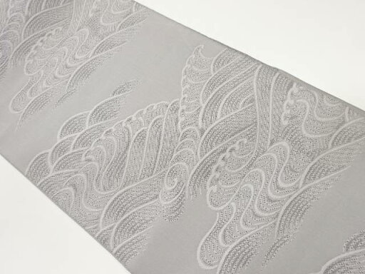 綴れ荒波模様織出し名古屋帯【中古】【着】 宗sou 綴れ荒波模様織出し名古屋帯【中古】【着】 宗sou