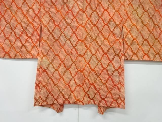 未使用品 本総絞り松皮菱模様暈し羽織【着】 宗sou