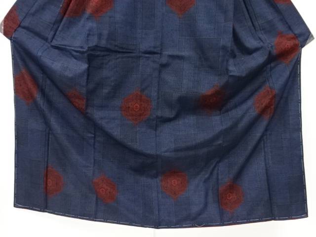 未使用品　華紋織り出し手織り紬着物【着】 宗sou【Pnt】