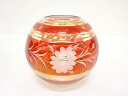 ボヘミアガラス 花瓶【中古】【道】 宗sou
