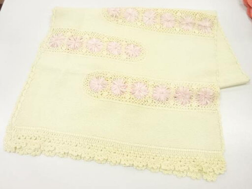 リボン織花模様ショール【中古】【着】 宗sou リボン織花模様ショール【中古】【着】 宗sou