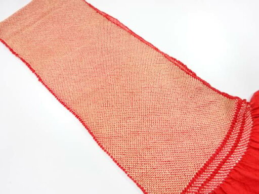 正絹 振袖用 絞り 帯揚げ【中古】【着】 宗sou 正絹 振袖用 絞り 帯揚げ【中古】【着】 宗sou