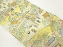時代人物風景模様織出し袋帯【中古】【着】 宗sou