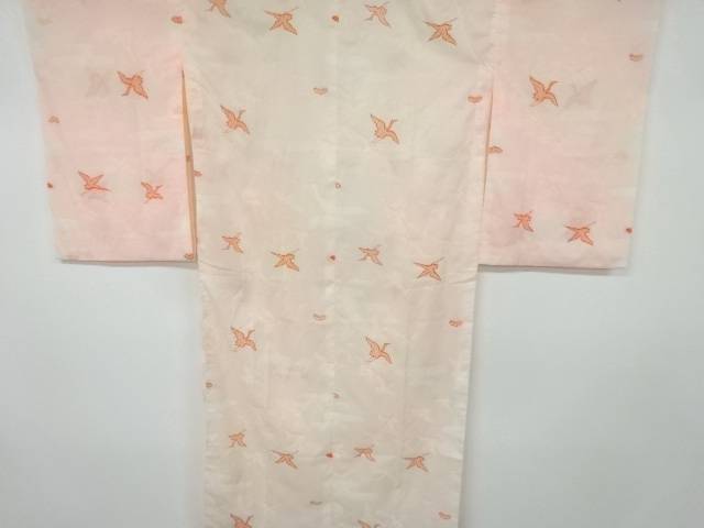 群鶴模様単衣長襦袢【中古】【着】 宗sou