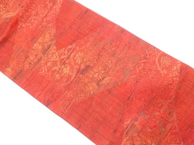 切りばめ風　花更紗模様織り出し　袋帯【中古】【着】 宗sou