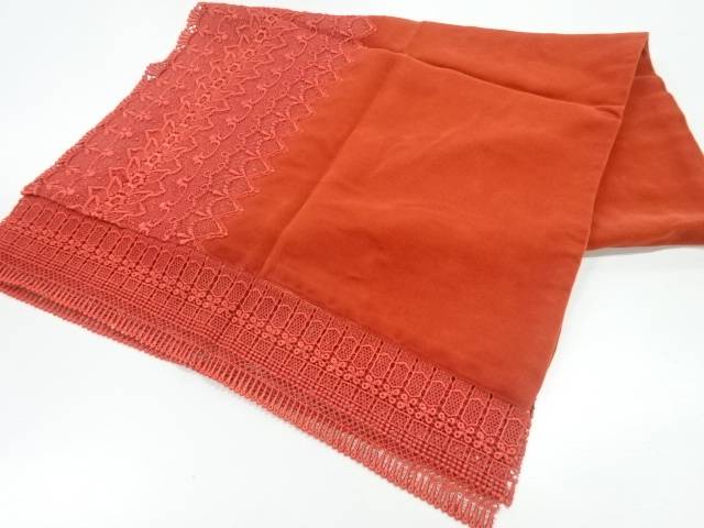 ビロードレース花模様ショール【中古】【着】 宗sou