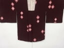 絞り菱模様道行コート【中古】【着】 宗sou