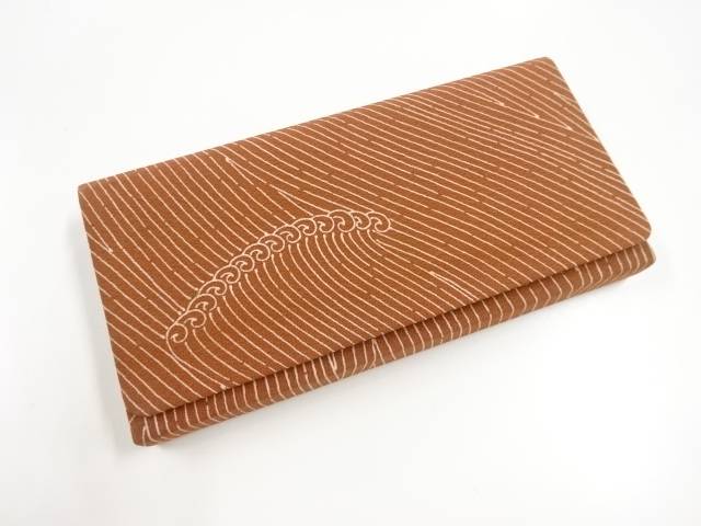 荒波模様和装バッグ【リサイクル】【中古】【着】 宗sou【spoff】