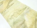 遠山に流水模様織出し暈し袋帯(材料)【アンティーク】【中古】【着】 宗sou【Pnt】