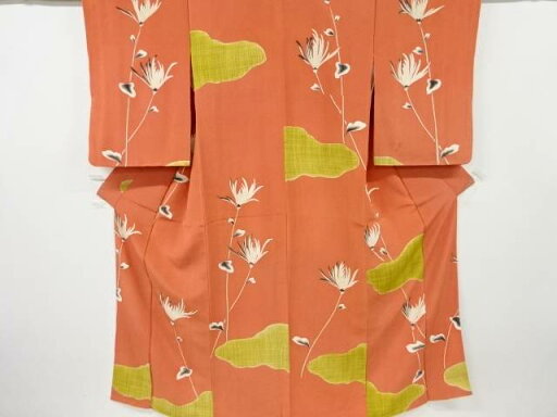 霞に花模様着物【大正ロマン】【中古】【着】 宗sou 霞に花模様着物【大正ロマン】【中古】【着】 宗sou