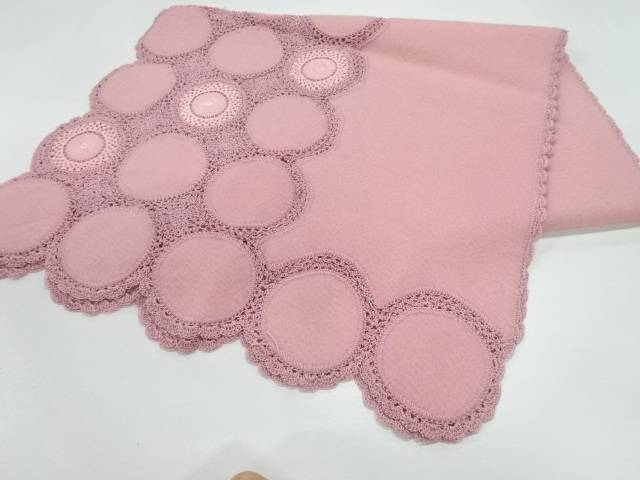 丸文に花模様ショール【リサイクル】【中古】【着】 宗sou