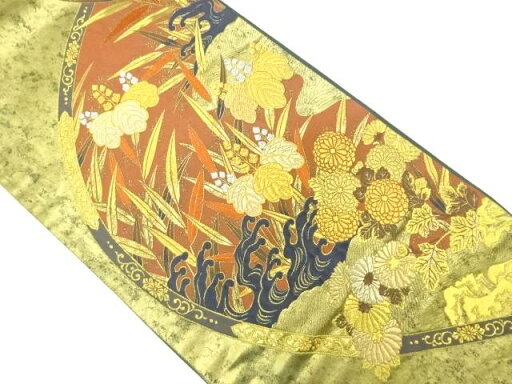 本金箔 高台寺蒔絵織り出し 袋帯【中古】【着】 宗sou 本金箔 高台寺蒔絵織り出し 袋帯【中古】【着】 宗sou