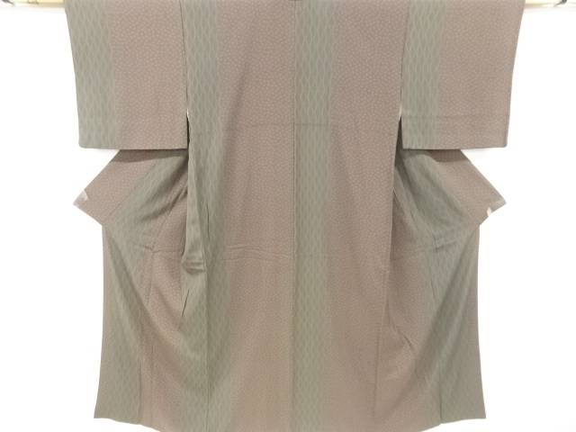 花に立涌模様小紋着物【中古】【着】 宗sou