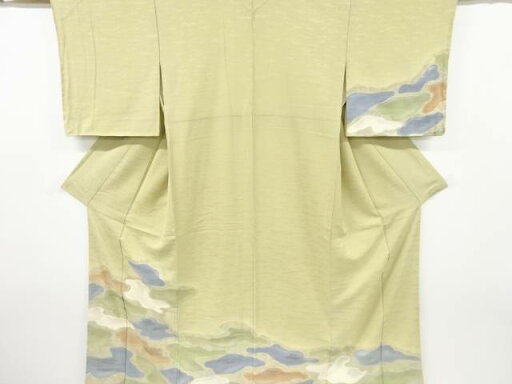 霞模様刺繍一ツ紋訪問着【中古】【着】 宗sou 霞模様刺繍一ツ紋訪問着【中古】【着】 宗sou