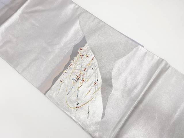 夜景模様織り出し　名古屋帯【中古】【着】 宗sou