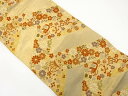 紗綾型に宝尽くし・花模様織り出し 袋帯【中古】【着】 宗sou