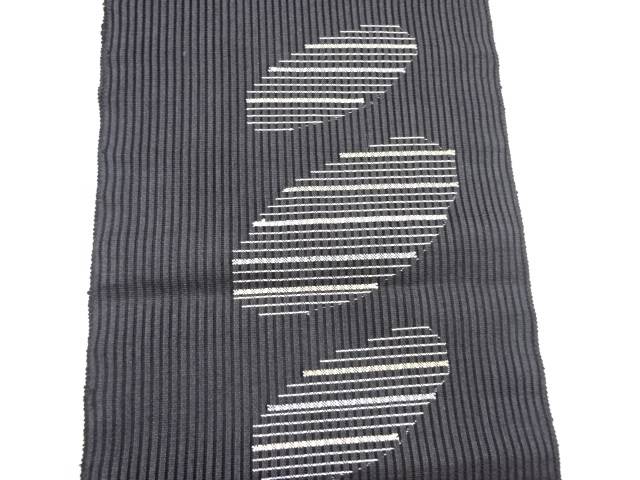 抽象模様織出し夏用名古屋帯【中古】【着】 宗sou