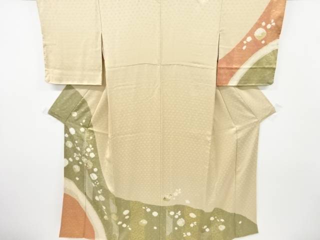 絞り花模様刺繍訪問着【中古】【着】 宗sou
