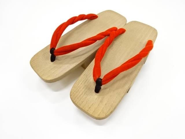 鼻緒ビロード 下駄(23センチ)【中古】【着】 宗sou