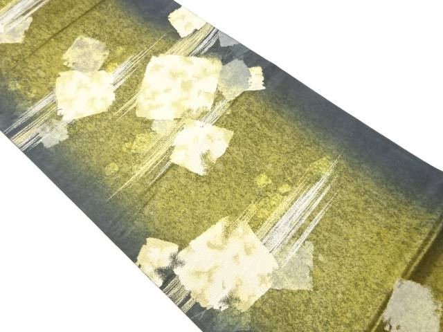 引箔色紙散らし模様織出し袋帯【中古】【着】 宗sou