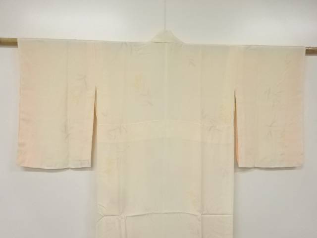 草花模様長襦袢（刺繍衿付）【中古】【着】 宗sou