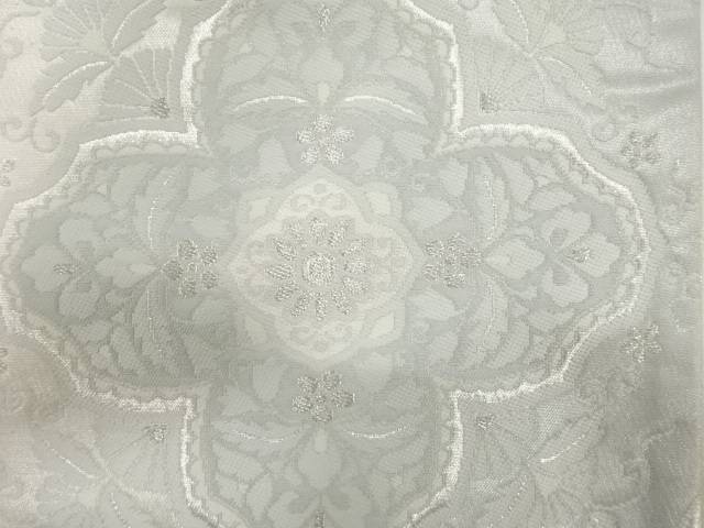 未使用品　変わり格子に華紋織り出し　袋帯【着】 宗sou