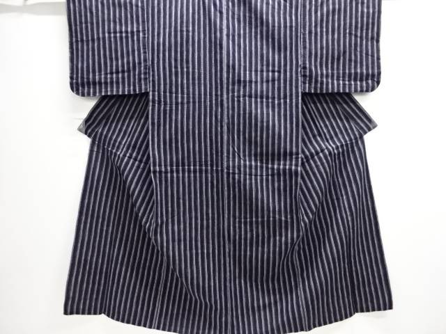 縞木綿単衣男物着物【アンティーク】【中古】【着】 宗sou
