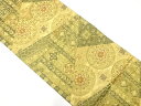 切りばめ風華文に花更紗模様織り出し袋帯【中古】【着】 宗sou