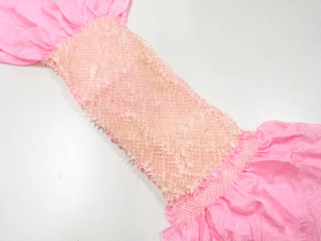 正絹　絞り帯揚げ【リサイクル】【中古】【着】 宗sou