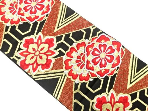 華文に重ね亀甲模様織り出し袋帯(着用可)【アンティーク】【中古】【着】 宗sou 華文に重ね亀甲模様織り出し袋帯(着用可)【アンティーク】【中古】【着】 宗sou