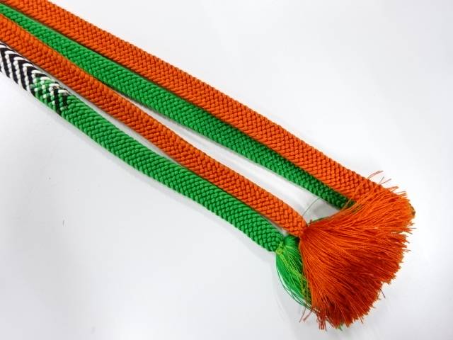 正絹　手組帯締め【中古】【着】 宗sou