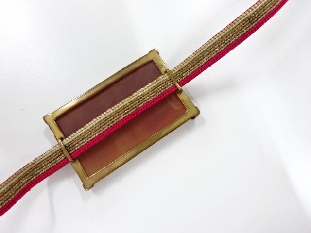 瑪瑙　帯留め【アンティーク】【中古】【着】 宗sou