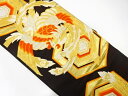 亀甲に鳳凰模様織り出し袋帯(材料)【アンティーク】【中古】【着】 宗sou