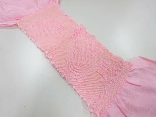 正絹 絞り帯揚げ【リサイクル】【中古】【着】 宗sou 正絹 絞り帯揚げ【リサイクル】【中古】【着】 宗sou