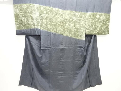 絞り 河童模様男物長襦袢【アンティーク】【中古】【着】 宗sou 絞り 河童模様男物長襦袢【アンティーク】【中古】【着】 宗sou