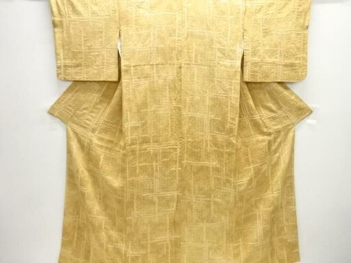 絞り乱れ格子模様小紋着物【中古】【着】 宗sou 絞り乱れ格子模様小紋着物【中古】【着】 宗sou