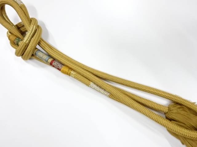 正絹　撚り房　手組帯締め【中古】【着】 宗sou