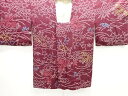絞り流水に草花模様道行コート【アンティーク】【中古】【着】 宗sou