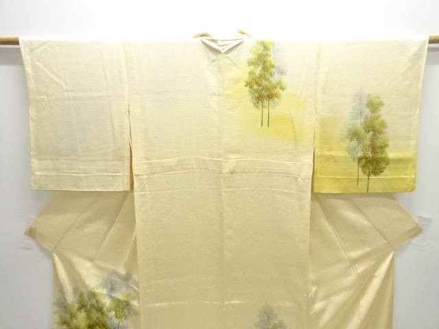 木立模様単衣訪問着【中古】【着】 宗sou