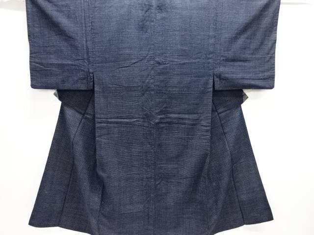 藍染古布亀甲書生絣お着物一枚♡♡♡ 藍染古布亀甲書生絣お着物一枚♡♡♡