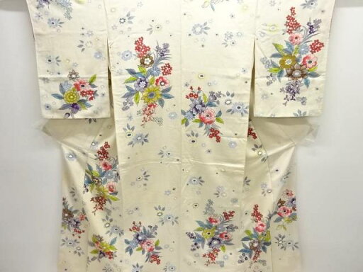 草花模様着物【大正ロマン】【中古】【着】 宗sou 草花模様着物【大正ロマン】【中古】【着】 宗sou