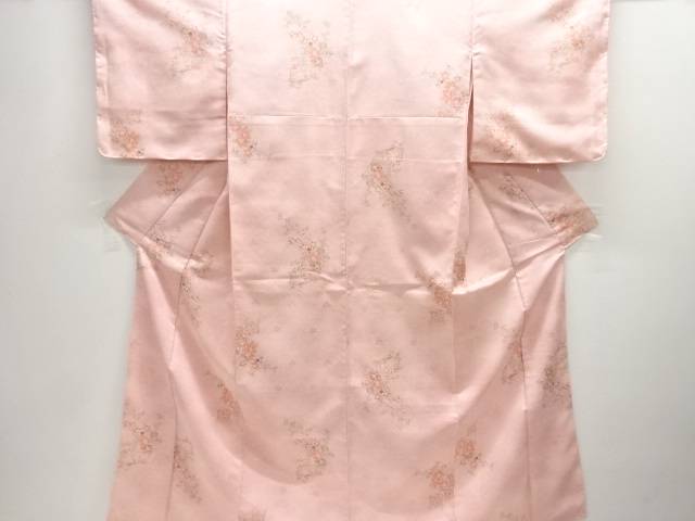 草花模様小紋着物【中古】【着】 宗sou