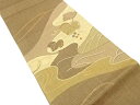 すくい織 刺し子 流水に葡萄模様 袋帯【中古】【着】 宗sou