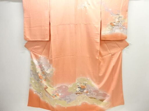 霞に花模様訪問着【中古】【着】 宗sou 霞に花模様訪問着【中古】【着】 宗sou