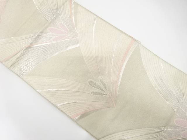 若松模様織出し袋帯（材料）【アンティーク】【中古】【着】 宗sou