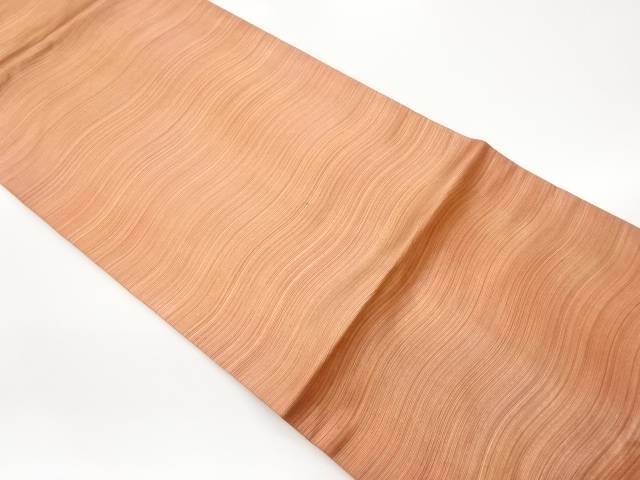 抽象横段模様織出し名古屋帯【中古】【着】 宗sou