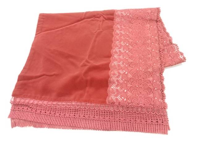 ビロードレース花模様ショール【リサイクル】【中古】【着】 宗sou