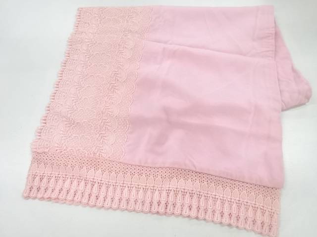 ビロードレース花模様ショール【中古】【着】 宗sou