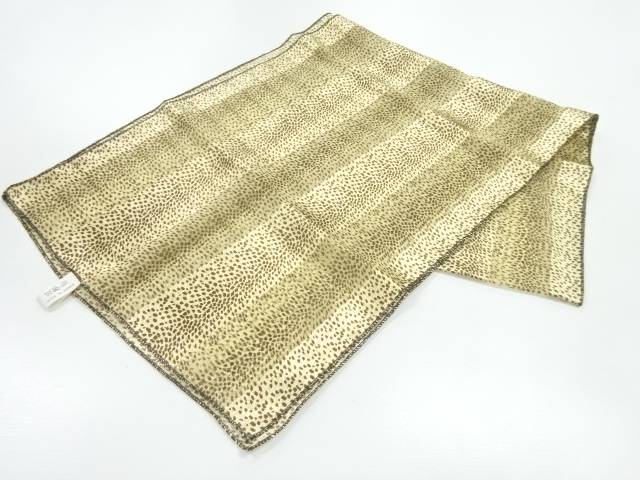 縞に抽象模様スカーフ【中古】【着】 宗sou