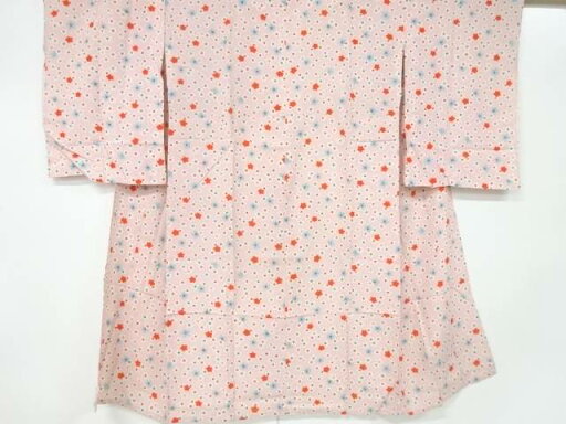 花模様単衣長襦袢【アンティーク】【中古】【着】 宗sou 花模様単衣長襦袢【アンティーク】【中古】【着】 宗sou